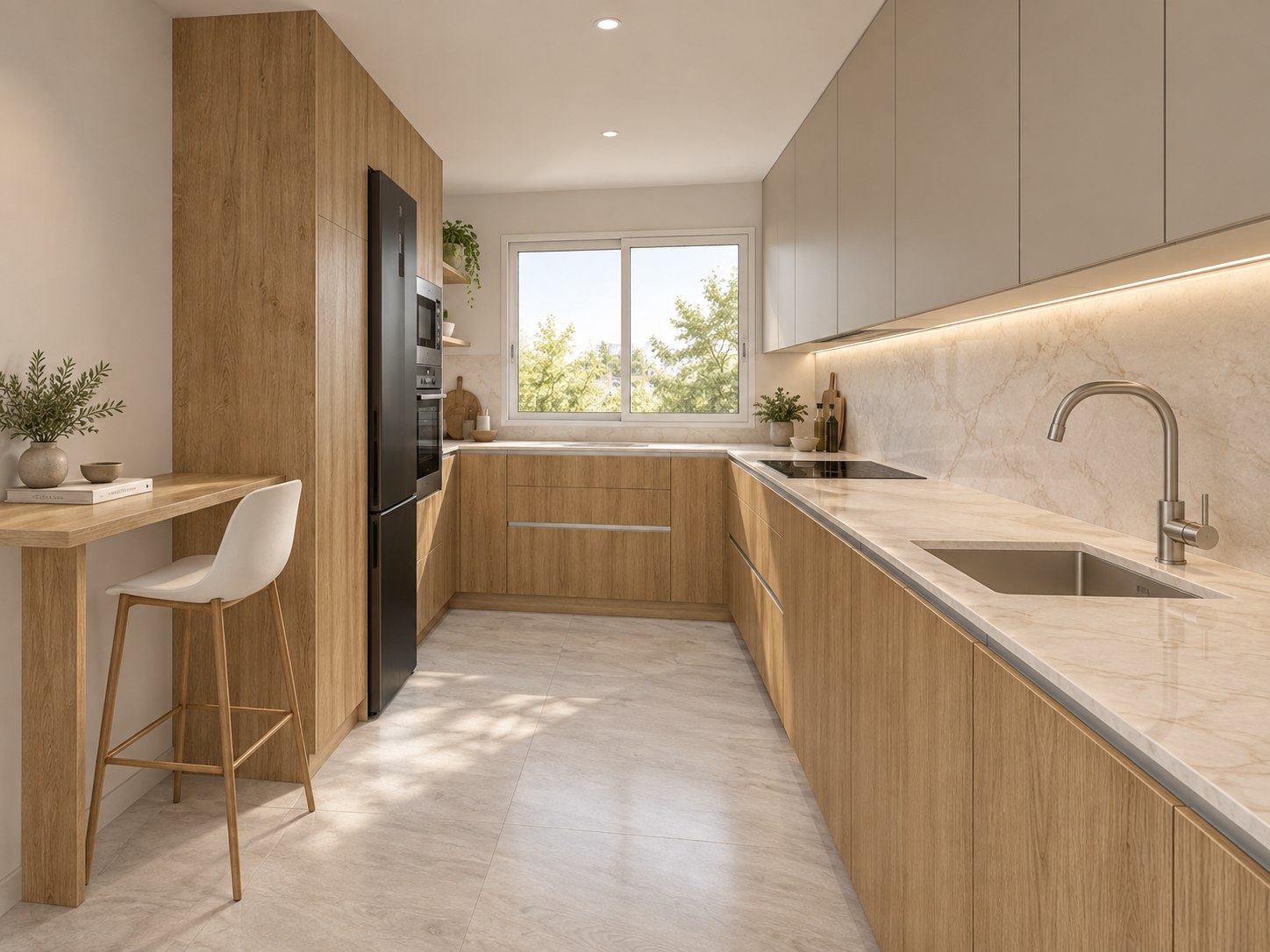 Imagen de inspiración para una cocina a medida
