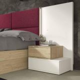 DORMITORIO KLOSET C027 CABECERO +2 MESITAS SIN LED