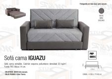 SOFA CAMA IGUAZU CON BRAZOS 170X110CM 