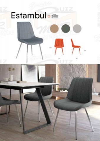 SILLAS PATA METALICA ESTAMBUL F218 