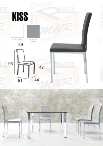 SILLAS PATA METALICA KISS F065