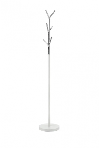 PERCHA DE PIE 71060 BLANCO-CROMO F098 175CM