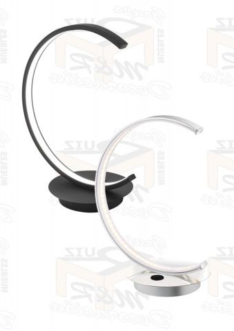 SOBREMESAS LED AMELIA DOS TONOS CROMO Y NEGRA 20CM