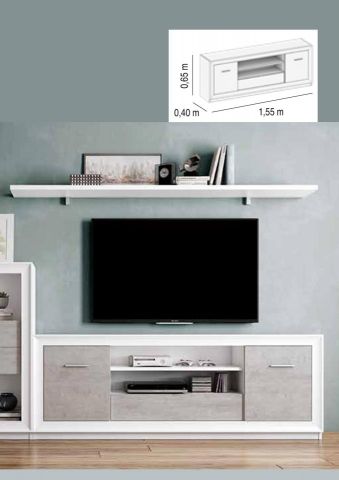 MESA TV 2 CAJONES MOON