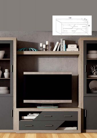 MESA TV 2 CAJONES CHAFLAN LARA