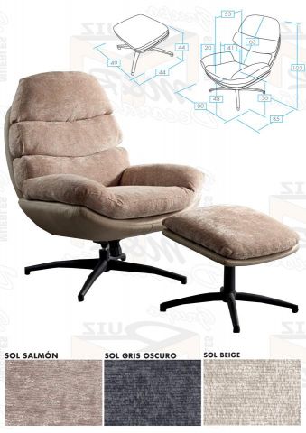 SILLON GIRATORIO CADIZ 