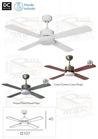 VENTILADOR KARABURO 107 Ø 18W