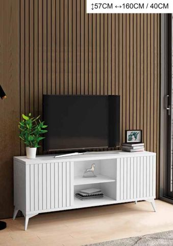 MESA TV 2 CAJONES 1 HUECO ROL