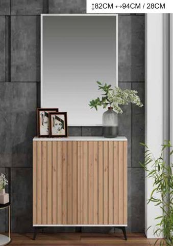 ZAPATERO 2 PUERTAS MADERA ROL