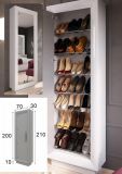 ZAPATERO NEGRO 1 PUERTA CRISTAL ANTIKE 