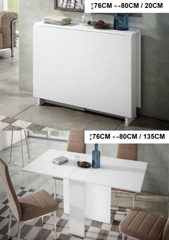 MESA CONVERTIBLE BLANCO ROL
