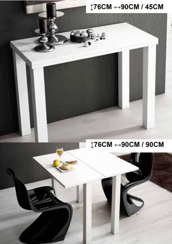 MESA CONVERTIBLE BLANCO ROL