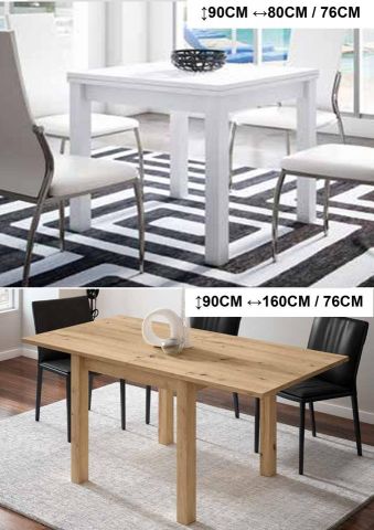 MESA COMEDOR ECO EXTENSIBLE MADERA ROL