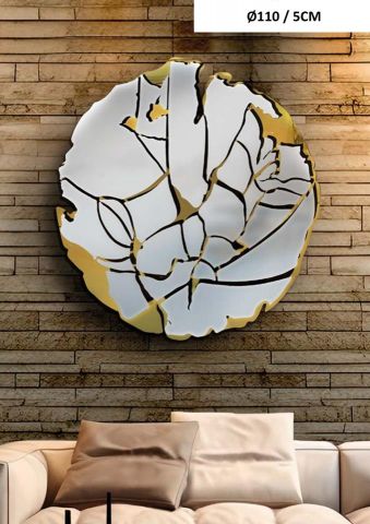 DECORACIÓN DE PARED DORADO CIRCULAR SCHULLER
