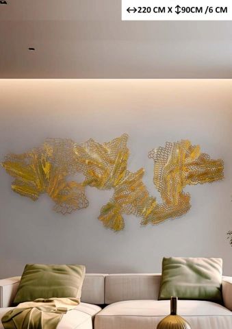 DECORACIÓN DE PARED DORADO REJILLA SCHULLER