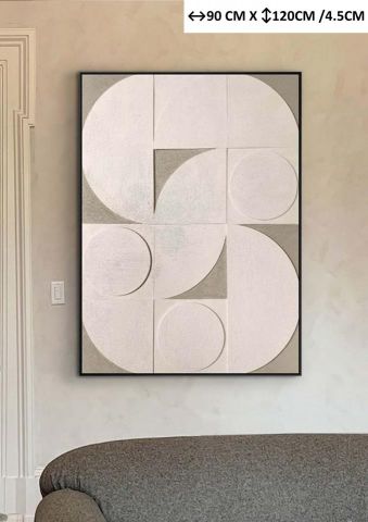 CUADRO VERTICAL COMPOSICION GEOMETRICA SCHULLER
